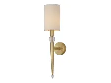 NEWPORT 3520 3521/A small brass new без абажуров , Бра, Brass Clear glass L12*H52.7*Sp16 cm E14 1*40W