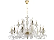 NEWPORT 8570 8576+12/C gold polished , Люстра , Gold polished Clear crystal glass D103*H64,5/200 cm E14 18*40W