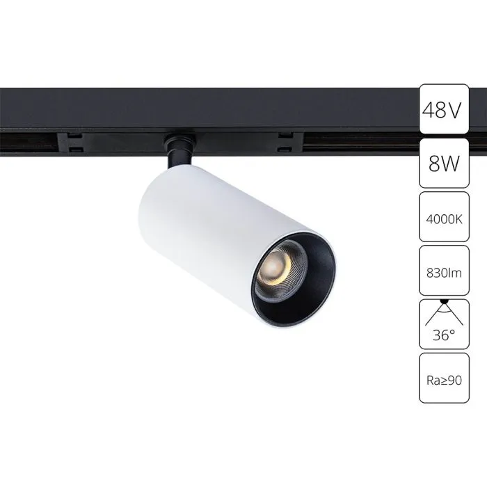 Магнитный трековый светильник Arte Lamp OPTIMA A7260PL-1WH | Дом Декора