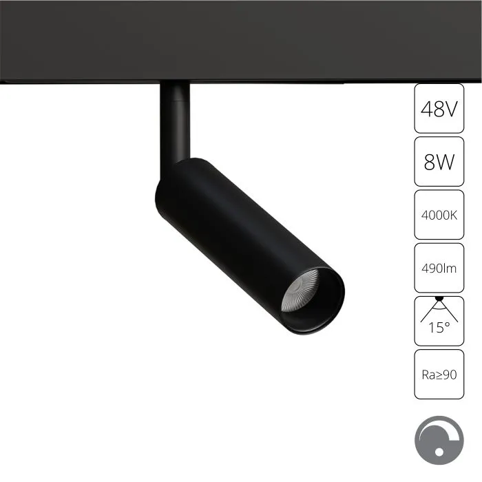 Магнитный трековый светильник Arte Lamp LINEA 0.1-10V A4680PL-1BK | Дом Декора