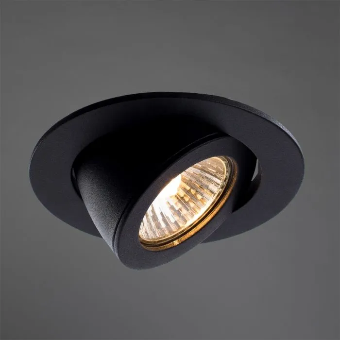 Точечный встраиваемый светильник Arte Lamp ACCENTO A4009PL-1BK | Дом Декора