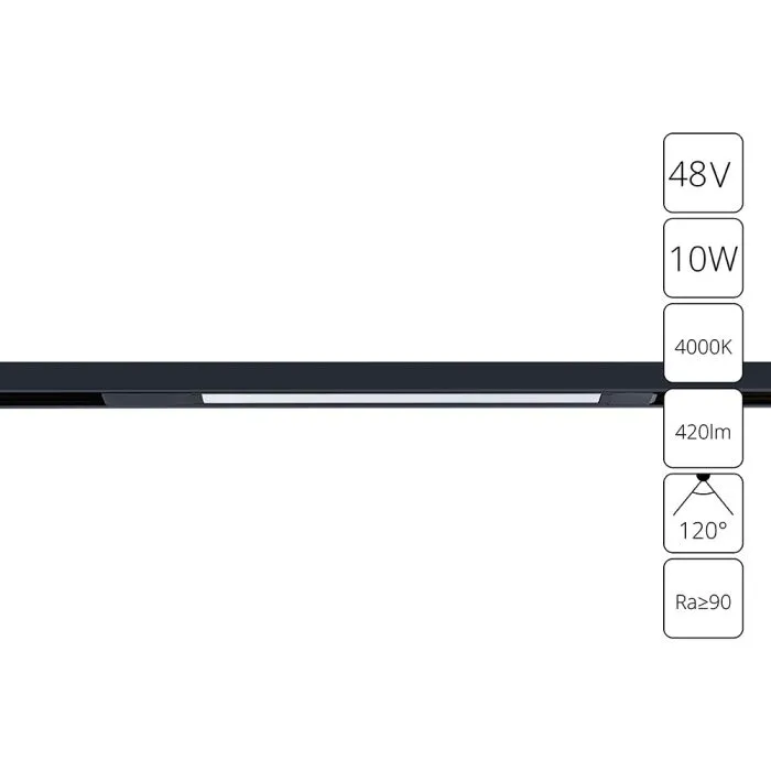 Магнитный трековый светильник Arte Lamp OPTIMA A7263PL-1BK | Дом Декора