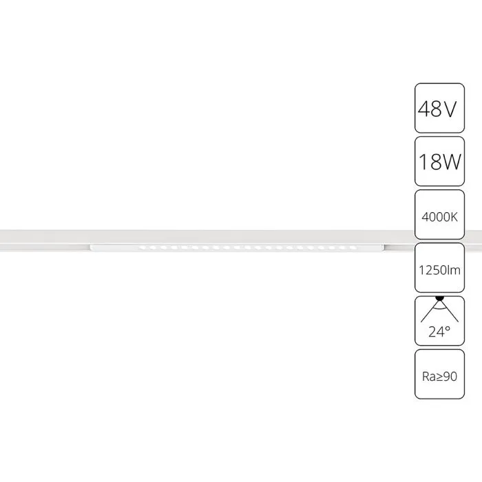 Магнитный трековый светильник Arte Lamp OPTIMA A7267PL-1WH | Дом Декора