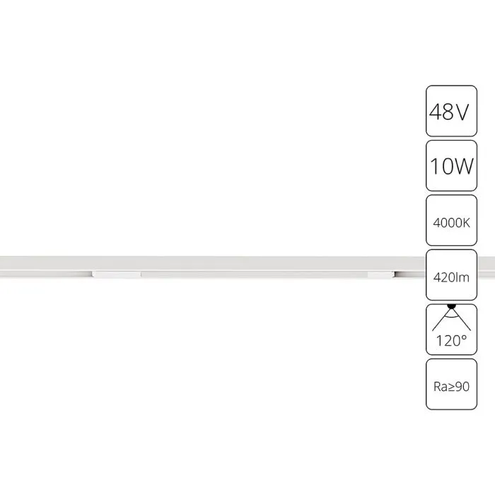 Магнитный трековый светильник Arte Lamp OPTIMA A7263PL-1WH | Дом Декора
