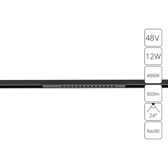 Магнитный трековый светильник Arte Lamp OPTIMA A7266PL-1BK | Дом Декора