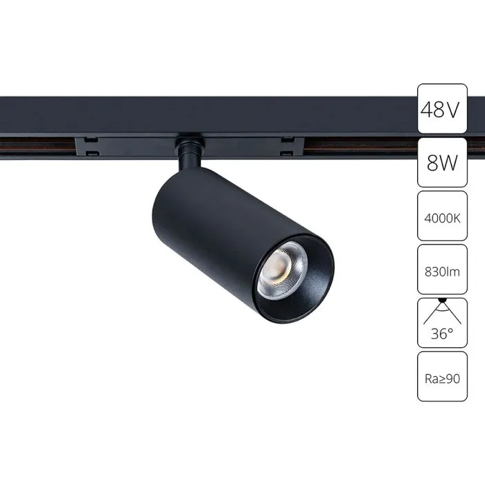 Магнитный трековый светильник Arte Lamp OPTIMA A7260PL-1BK | Дом Декора