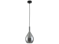 NEWPORT 7230 7231/S mat.black smokey , Подвесной светильник, Matte black Smokey glass+matte white glass D15*H28,8/250 cm G9 1*7W