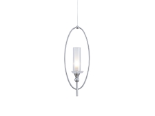 NEWPORT 4580 4581/S chrome ,Подвесной светильник , Chrome Clear crystal L15*H44,5/250 cm G9 1*25W