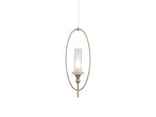 NEWPORT 4580 4581/S gold ,Подвесной светильник , Gold Clear crystal L15*H44,5/250 cm G9 1*25W