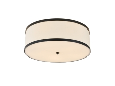 NEWPORT 3400 3405/PL , Потолочный светильник, Black+gold Shade beige D50*H16,5 cm E27 5*25W