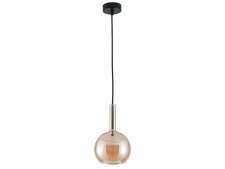 NEWPORT 7230 7233/S mat.black amber , Подвесной светильник, Matte black Amber glass+matte white glass D15*H24/250 cm G9 1*7W