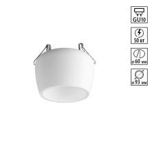 370980 SPOT NT24 618 белый Светильник встраиваемый IP20 GU10 50W 220V YESO