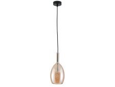 NEWPORT 7230 7232/S mat.black amber , Подвесной светильник, Matte black Amber glass+matte white glass D13*H28,8/250 cm G9 1*7W