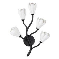 5090/5W MODERN ODL25 553 черный матовый/белый/фарфор Бра G4 LED 5*5W GARDI