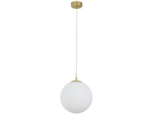 NEWPORT 3840 3840/S brass , Подвесной светильник , Brass Glass matt white D20*H24.8/250 cm Е14 1*40W