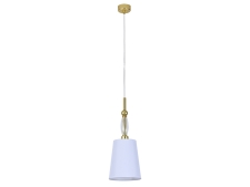 NEWPORT 4370 4371/S mat.gold , Подвесной светильник, Matte gold Clear glass Shade white