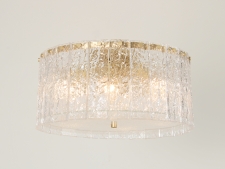 NEWPORT 10820 10826/PL brass , Потолочный светильник, Matt Brass Clear crystal D40*H20 cm E14 6*25W