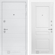 Дверь входная Лабиринт White TRENDO 03 Белый софт